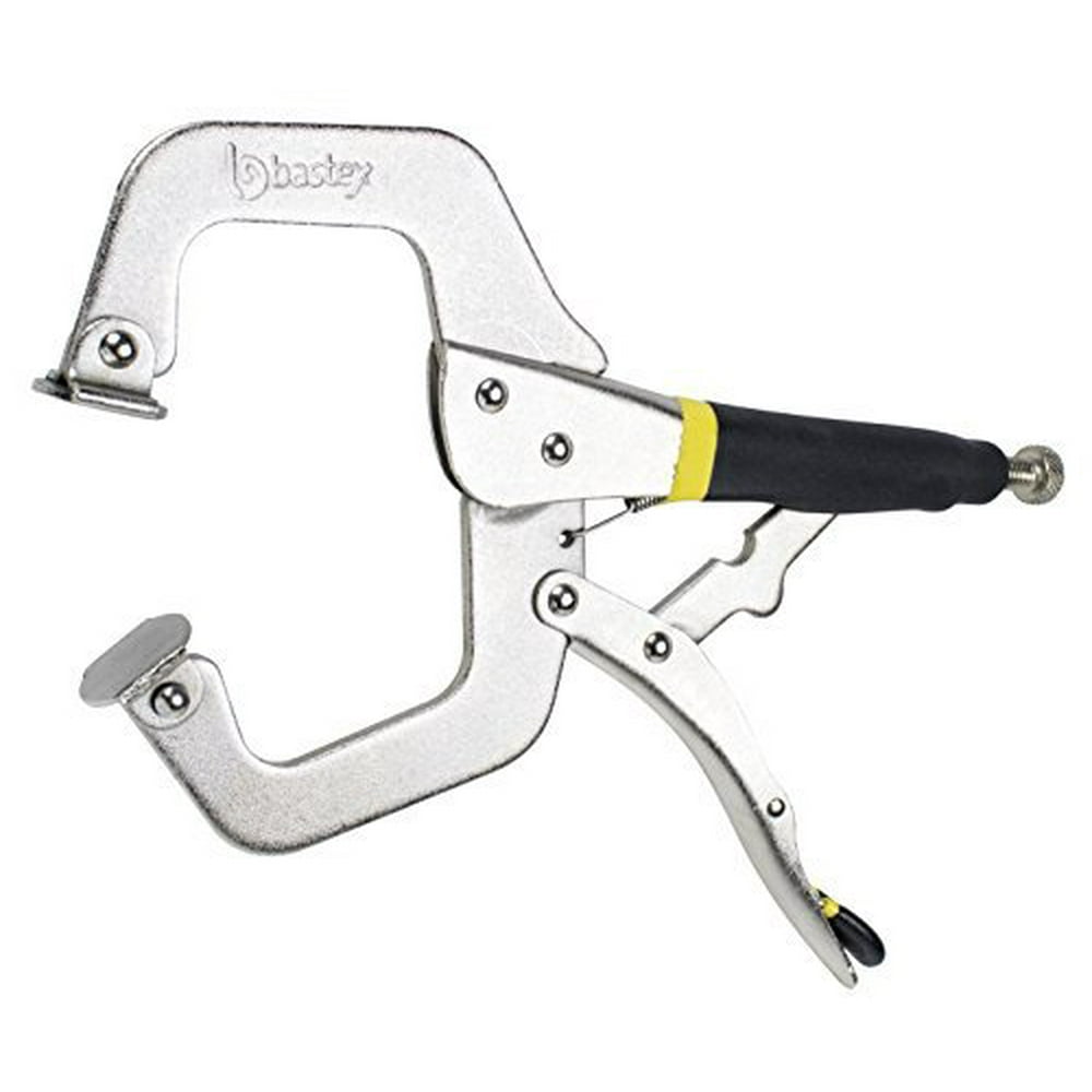 Bastex Locking CClamp 11 inch Table and Tool Vise Grip. Metal Wide