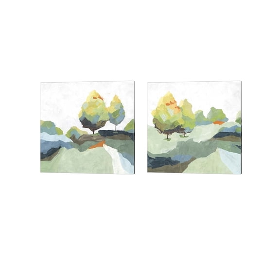 Blocked by Isabelle Z Canvas Art Set of 2 14 inch X 14 inch Each