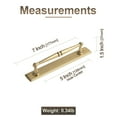 thumbnail image 2 of Goo-Ki 2 Pack Champagne Bronze Cabinet Pulls with Backplate, 5"(128mm) Hole Center Zinc Alloy Cabinet Dresser Handles for Bar Cupboard Closet Wardrobe (G011), 2 of 2