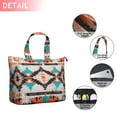thumbnail image 2 of Colorful Geometric Triangle Diamond Pattern Travel Tote Bags for Women Carry On,Large Weekender Bags for Women Travel,Multi Functional Duffle Bag for Work,Shopping,Sports, 2 of 5