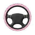 thumbnail image 3 of Bingfone Breast Cancer Ribbons Awareness Steering Wheel Cover - Universal 15 Inches Car Steering Wheel Covers Grip Auto Internal Accessories, 3 of 7