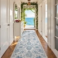 thumbnail image 1 of Alfombra Runner de jinchan, 91 x 305 cm, diseño floral vintage, antideslizante, 1 of 8