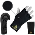 thumbnail image 5 of Adidas Speed Tilt 150 Boxing Gloves & Protective Inner Boxing Gloves Bundle Deal- For Men and Women, Black/Grey, Black/Gold, Weight 14 oz, 5 of 7