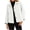 White, variant on Plaid Patchwork Women Long Sleeve Lapel Single Breasted Jacket Trench Coat
