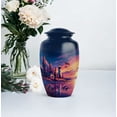 thumbnail image 5 of Lighthouse Funeral Urns For Humans Adult Male, Purple Cremation Urns For Human Ashes For Female, Large Decorative Urn For Mom And Dad, Blue Urn For Ashes Adult , 10 Inch, 5 of 10