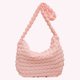 thumbnail image 5 of Bolso Hombro Acolchado para Mujer Bolso Bandolera Informal Bolso para Citas (rosa Claro), 5 of 9
