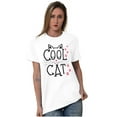 thumbnail image 5 of Crazy Lady Cool Cat Kitten Adorable Women's Graphic T Shirt Tees Brisco Brands S, 5 of 5