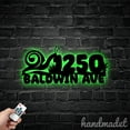 thumbnail image 4 of Handmadetneonsign Snail Address House Number, Snail Home Address Metal, Snail Address Metal Wall Sign 63860, 4 of 5