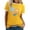 Z1-Yellow, variant on Womens Tops Casual T Shirts Color Block Graphic Short Sleeve Beach Summer Fashion Clothing