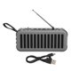 thumbnail image 1 of Altavoz Bluetooth inalámbrico D6‑2 Mini subwoofer portátil con energía solar compatible con FMGray, 1 of 8