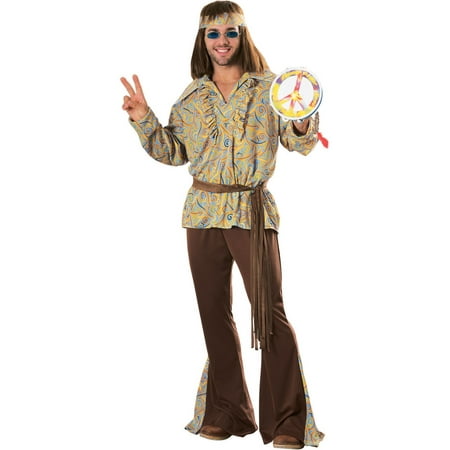 Men's Mod Marvin Hippie Costume - Size X-LARGE