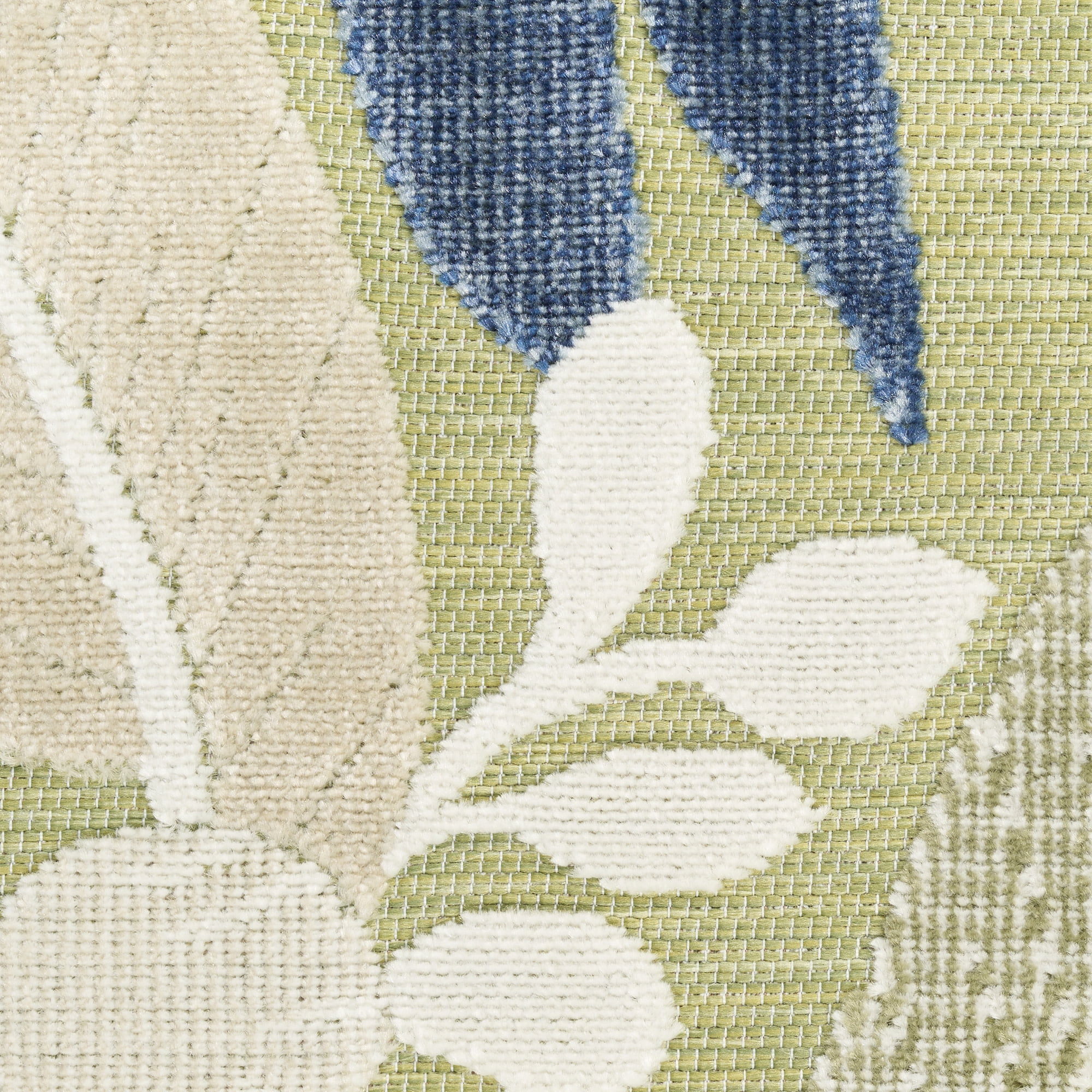 Nourison Suncoast 9' x 12' Green Blue Tropical Rug