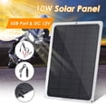thumbnail image 2 of Panel solar DC12V 10W con carga de cargadores de coche con puerto USB Leyfeng Panel de carga, 2 of 7