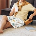 thumbnail image 5 of Naloa Dandelion Men's Short Pajama Pants, Pj Shorts, Lounge Comfort Shorts-XX-Large, 5 of 6