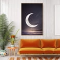 thumbnail image 2 of IDEA4WALL Framed Canvas Wall Art for Living Room, Bedroom Moon with Bright Canvas Prints for Modern Home Decoration Ready to Hang, 2 of 4