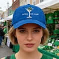 thumbnail image 4 of St. Patrick's Day Hat Adjustable Embroidered Trucker Cap A Tini Bit Irish Wineglass Shamrock Graphic Baseball Hat Unisex, 4 of 5