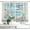 Beach Flower, variant on Beach Flower Kitchen Curtains Farmhouse Style Blue Ocean Floral Bathroom Short Curtains for Windows Country Summer Kitchen Window Curtains Over Sink Rod Pocket Curtains 2 Panels (42x63 Inch)