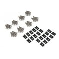 thumbnail image 4 of Premium Heavy Duty Universal 12 x 17.5 Inches Mud Flaps Splash Guards Modern Rectangular Style Front and Rear Diamond Tread Aluminum Left and Right 4pc Full Set with Hardware Kit, 4 of 7