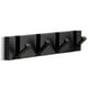 thumbnail image 1 of Hooks Sin taladrado Montado en pared Rack Rack Noxino Chaquetas Organizador Aluminio Antideslizante Sin deslizamiento Soporte de colgante Sala de estar Black 4 ganchos Methold HA010064-10B, 1 of 6