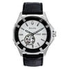 96A123 Mens Stainless Steel Skeleton Window Automatic Silver Tone Dial Strap