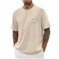 thumbnail image 1 of Wancir Mens Shirts Clearance Sale Man Falling Shoulders Printing Motion Bodybuilding T-shirt, 1 of 3