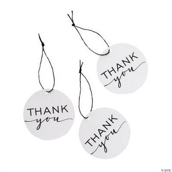 Simple Thank You Favor Tags, Wedding, Party Supplies, 24 Pieces