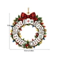 thumbnail image 3 of Trovenix Mahjong Ornament Christmas Wooden Themed Hanging Ornament Festive Holiday Tree Decoration For Xmas Home Party Decor Keepsake Gift, 3 of 6