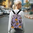 thumbnail image 7 of FORMRS Mini Backpack Purse for Women Travel Daypack Casual Shoulder Bag, Halloween Pumpkin, 7 of 7