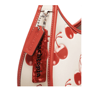 Coach Ergo Bag In Coachtopia Leather With Cherry Print