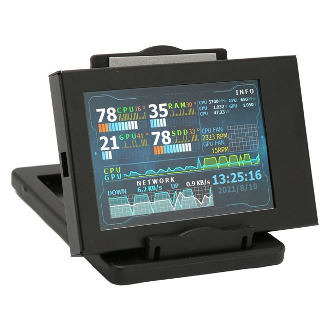 Monitor de temperatura de computadora ANGGREK pantalla IPS 3,5 pulgadas