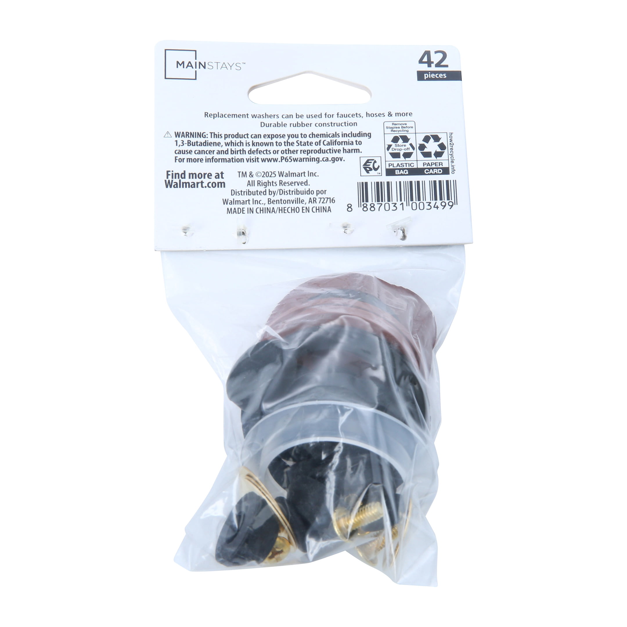Mainstays 42-Piece Multi-Material Washer Kit for Home and Auto Repairs