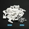 thumbnail image 3 of Uxcell 3mm Ceiling Lampshade Clips Fixed Buckle Light Fixture Accessories White 15 Pair, 3 of 6