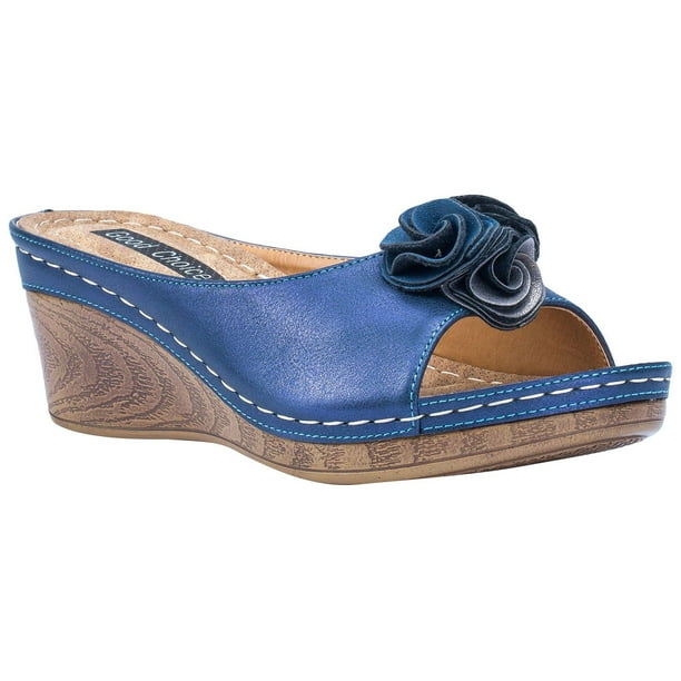 GC Shoes GC SHOES Womens Sydney Wedge Sandals Walmart