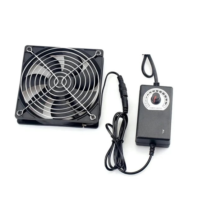 Server PC Cooling Fan 120mm 3000RPM With Controller, 12V/220V Dual Voltage For BTC Mining Workstation Chassis Radiator ,High-Efficiency