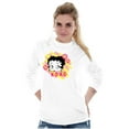 thumbnail image 5 of Betty Boop XO Hugs and Kisses Women's Long Sleeve T Shirt Brisco Brands S, 5 of 6