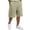 Army Green, variant on Delconic Men Classic Gingham Plaid Quick Dry Casual Shorts Skin Friendly Stretch Waist Deep Side Storage Pockets Short Trousers For Spring Summer Army Green L