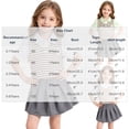 thumbnail image 4 of Yeaiivve Girls Back to School 2 Piece Outfit Striped Fake Two-Piece Polos Shirt & Pleated A-Line Skirt Set Summer Casual Preppy Clothes for Kids Green 2-3 Years, 4 of 10