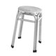 thumbnail image 4 of Taburete apilable sin respaldo, portátil, antideslizante, resistente, industrial, redondo, de acero inoxidable, para bar, aula, comedor, interior., 4 of 8