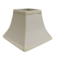 thumbnail image 1 of Cloth & Wire Slant Square Bell Hardback Lampshade with Washer Fitter, Egg, 1 of 2