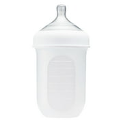 Boon Nursh Silicone Baby Feeding Bottle White 8 Oz