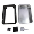 thumbnail image 2 of Stainless Steel Cat Litter Box Top Entry Anti Splashing Large Metal Kitty Toilet for Big Cats, 2 of 7