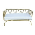 thumbnail image 3 of BELOVING Miniature Sofa 1:12 Scale Photography Props Ornament Mini Bench Chair Lounge Gold, 3 of 9