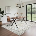 thumbnail image 3 of JoanKaren 5'x7'Area Rugs,Modern Floral Printed Rug for Living Room,Machine Washable,Non-Slip Backing Stain Resistant Farmhouse Floor Cover,Beige, 3 of 10