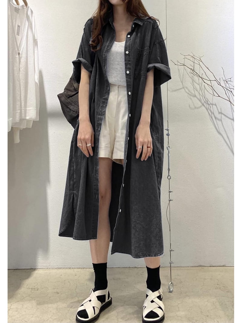 dark denim shirt dress Raz Mini - - Buy Women's Dresses Size/Age:130 (7-8Y) related:marcia-y-lariat-statement-back-necklace-rose-gold Short Dresses For Prom Travel Must