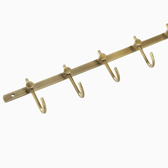 Bronze Towel Hook, Brass Row Hooks Rack, Bathroom Towel Hook, Coat Rack for Bathroom Kitchen Garage Wall Mounted