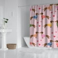 thumbnail image 2 of Colorful Funny Dachshund Shower Curtain 72"x72" ,Bathroom Decorative Shower Curtains Set with 12 Hooks,Modern Waterproof Washable Shower Curtain, 2 of 6