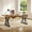 Brown Black, variant on Fnova 70.86" Dining Table for 6, Modern Rectangular Kitchen Table for Dining Room, Brown