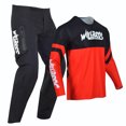 thumbnail image 5 of Willbros Motocross Jersey Pants Combo Dirt Bike Offroad MX Gear Set with Zipper Pockets Racewear Red (Jersey Adult L/Pants W34), 5 of 6