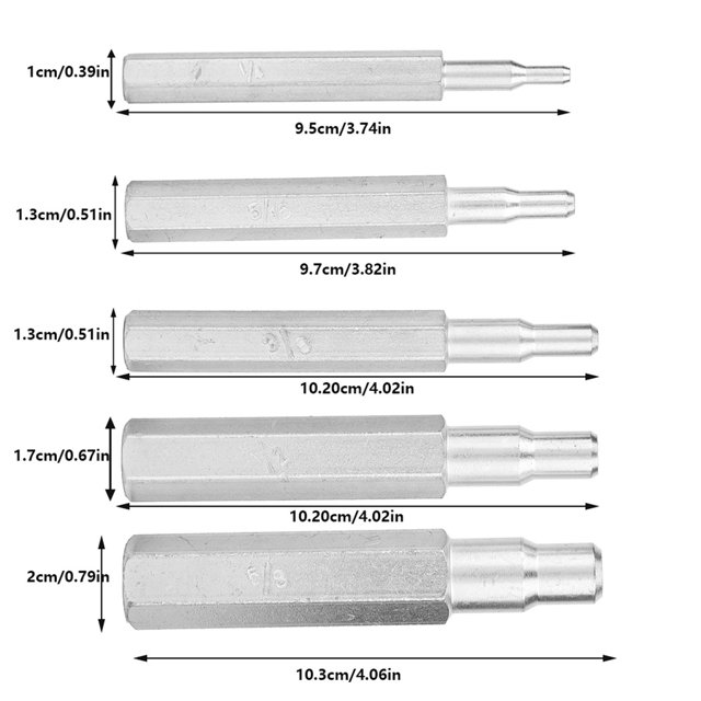 Herramienta de perforación de tubos de cobre expansor de tubos 5 uds CT-193 expansor de tubos de cobre herramienta de perforación de estampado 1/4 " 5/16" 3/8 " 1/2" 5/8" ANGGREK Otros