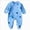 Dark Blue, variant on Newborn Newborn Footed Sleeper Gown With Mitten Side Baby Footed Print Infant Play For 0 6 Months Footed Bodysuit Newborns Everyday Wear